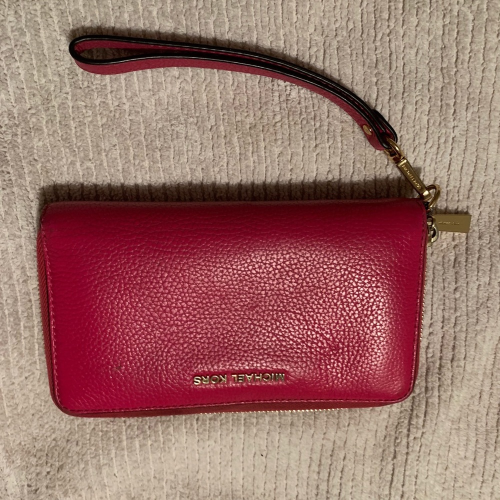 Michael Kors Hot Pink Wristlet